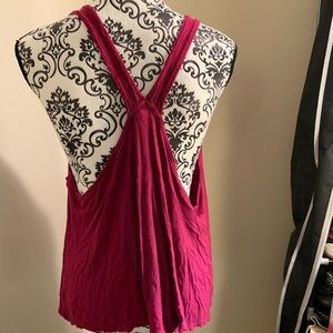 Free People Tank Top Size Medium Cranberry